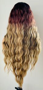 “Heidi” - 30” Long Wavy Premium Fiber Lace Front Canada Wig for Daily Wear or Events