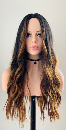 “Milan” - 22” Long Wavy Heat Safe Synthetic Wig
