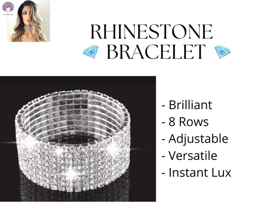 “Dazzle”-8 Row Expandable Rhinestone Crystal Bracelet/Jewelry/Accessories