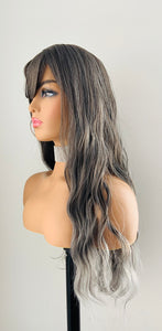 “Coco” - 20”-24” Long Wavy Synthetic Wig with Bangs