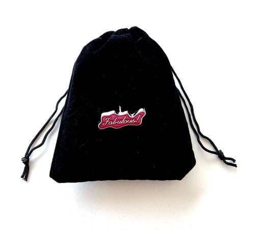 “Fabulous” - Gold on Pink Enamel Pin/Brooch