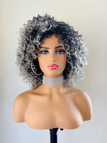 “Shirlee” - Gorgeous 12” Premium Fiber “Put On & Go” Curly Wig