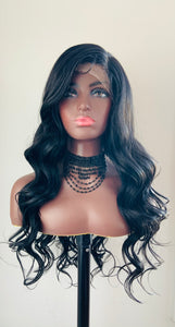 “Lexi” - 28” Loose Curl Versatile 4x4 Lace Front Premium Fiber Canada Wig for Daily Wear or Events