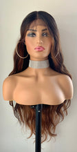 Load image into Gallery viewer, “Becky” - 28” Ombre Pink or Ombre Auburn Premium Fiber Lace Front Wigs / Canada Wigs