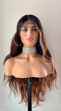 Load image into Gallery viewer, “Becky” - 28” Ombre Pink or Ombre Auburn Premium Fiber Lace Front Wigs / Canada Wigs