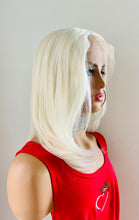 Load image into Gallery viewer, “Doris” - 16” White Blonde 13x3 Lace Front Premium Synthetic Wig