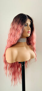 “Heidi” - 30” Long Wavy Premium Fiber Lace Front Canada Wig for Daily Wear or Events