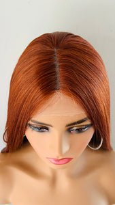 “Serenity” - 36” Long Straight Synthetic Lace Front Wig