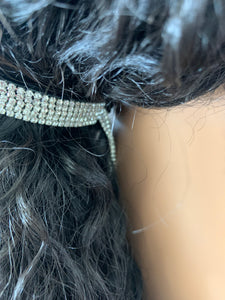 “Natasha” - Crystal Rhinestone Bun/Ponytail/Headwear Clip Hair Accessory