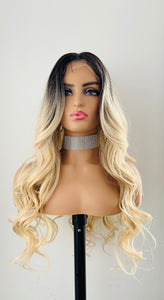 “Lexi” - 28” Loose Curl Versatile 4x4 Lace Front Premium Fiber Canada Wig for Daily Wear or Events