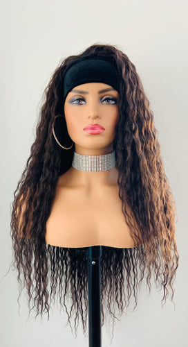 “Taylor”- 32” Effortless Style Wavy Synthetic Headband Wig