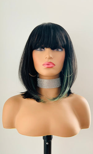 “Reilly” - 10” Straight Synthetic Wig with Bangs - Clearance