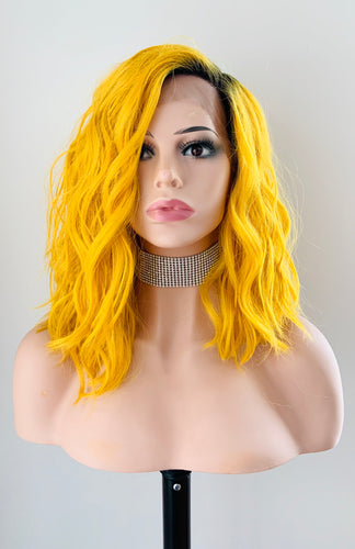 “Chloe” - 12” Short Wavy Lace Front Synthetic Wig
