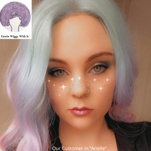 “Arielle” - 28” Pastel Unicorn  Color 13x4 Lace Front 360 Premium Fiber Wig for Cosplay/Drag…