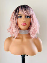 Load image into Gallery viewer, &quot;Gem&quot; - “Put On &amp; Go” Loose Curl 12” Premium Fiber Wig with Bangs for Daily Wear &amp; Events