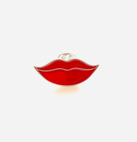 “Lippy” - Red Lips Enamel Pin Brooch