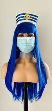 Load image into Gallery viewer, Clearance “Brandi” - 24” Long Straight Synthetic Wig w Bangs for Cosplay/Gaming/Events