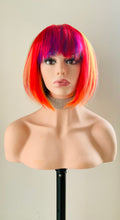 Load image into Gallery viewer, “Happy” - Short Rainbow Color Wig with Bangs for Pride/Cosplay and Events 🌈 - Clearance