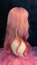 Load image into Gallery viewer, “Sasha” - Gorgeous Fuchsia Synthetic Wig With Bangs