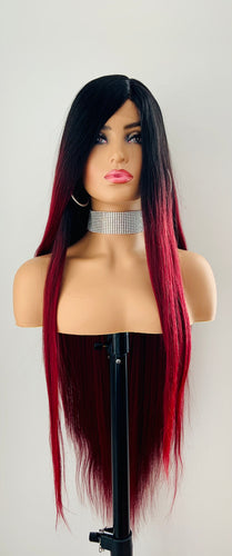 “Piper” - 36” Long Straight Ombré Lace Front Wig