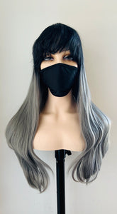 Clearance “Brandi” - 24” Long Straight Synthetic Wig w Bangs for Cosplay/Gaming/Events