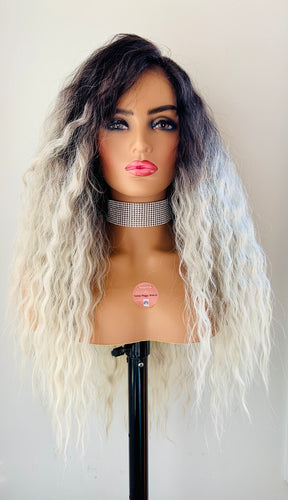 “Casha” - 28” Long Wavy 13x4 Premium Fiber Lace Front Wig for Daily Wear or Events💄