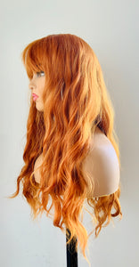 “Coco” - 20”-24” Long Wavy Synthetic Wig with Bangs