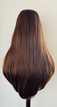 Load image into Gallery viewer, Clearance “Brandi” - 24” Long Straight Synthetic Wig w Bangs for Cosplay/Gaming/Events