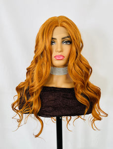 “Melody” - 28” Loose Curl Premium Fiber Lace Front Canada Wigs for Daily Wear or Events 👠